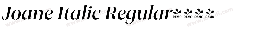 Joane Italic Regular字体转换